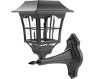 Farol Pared Led Rustic Negra