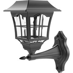 Farol Pared Led Rustic Negra