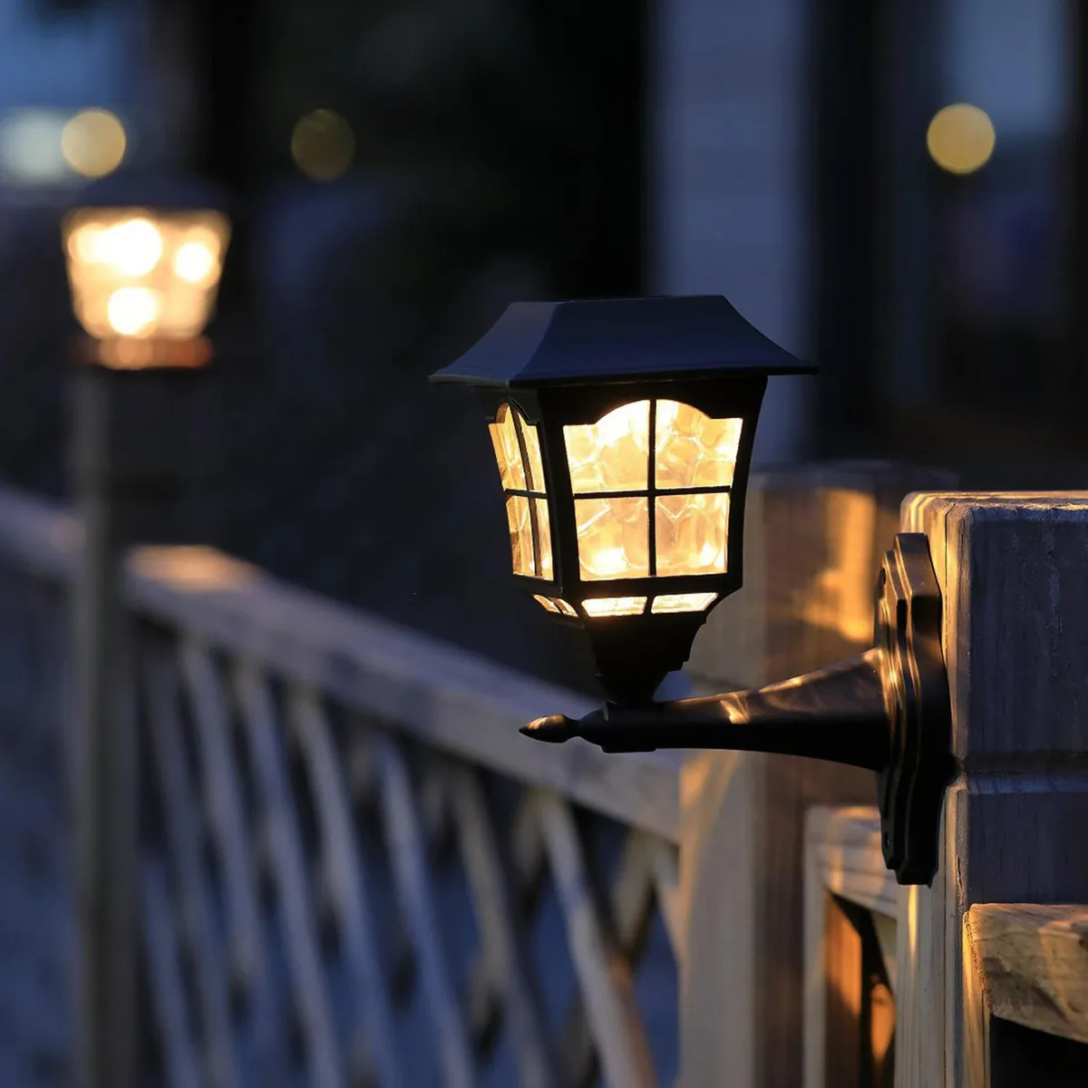 Just Home Collection - Farol Pared Led Rustic Negra