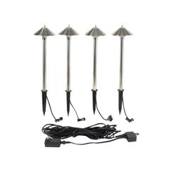 Pack 4 Estacas Solares Led IP44 50cm