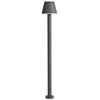 Lámpara Pie exterior led 6W Turquía gris 600lm metal IP44 100cm