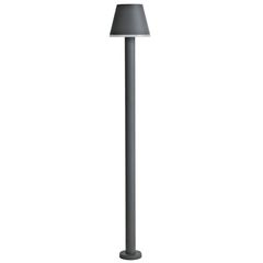 Lámpara Pie exterior led 6W Turquía gris 600lm metal IP44 100cm