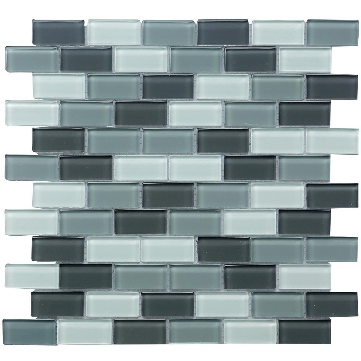 Holztek - Malla Vidrio Negro Y Blanco 30x30 Cm.