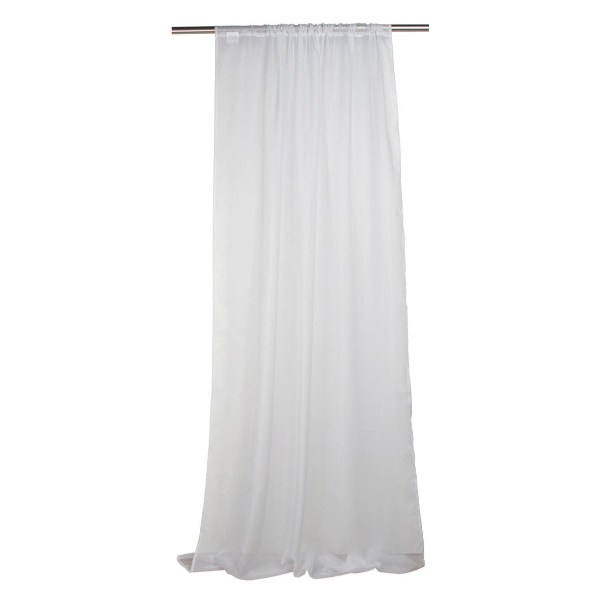 Just Home Collection - Velo liso 1 panel blanco 145x220 cm
