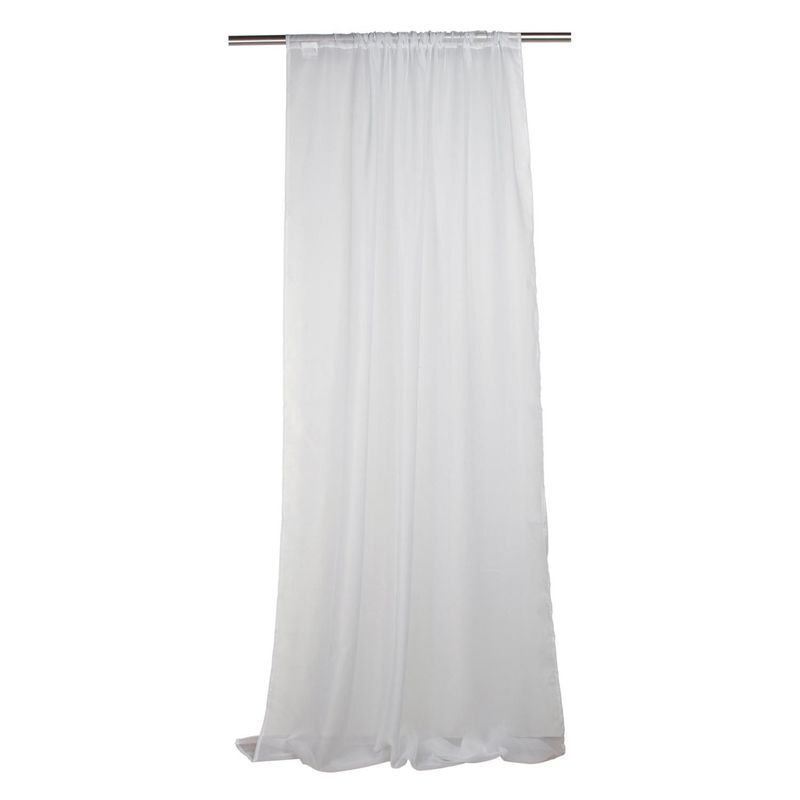 Just Home Collection - Velo liso 1 panel blanco 145x220 cm