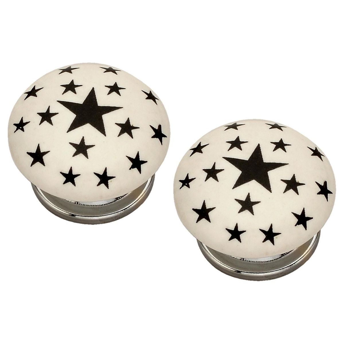 Jaladera cerámica Estrellas negras, marca Fixser - Foto Principal