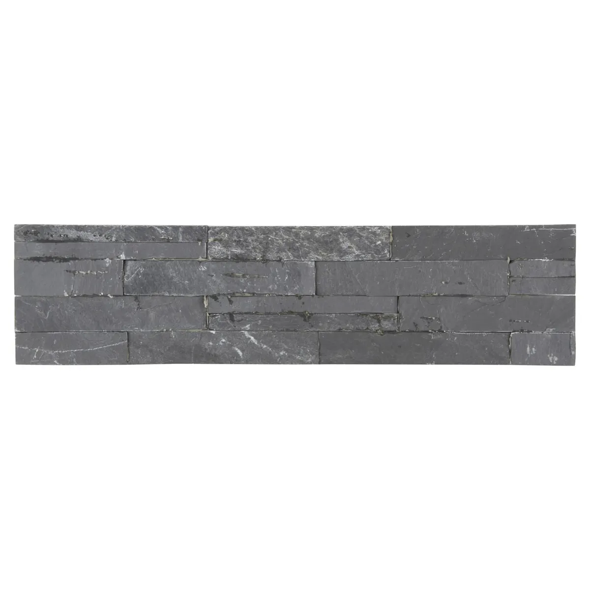Holztek - Piedra Natural 15 X 60 cm Mosaico Negro 0.63 m2