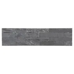 Piedra Natural 15 X 60 cm Mosaico Negro 0.63 m2