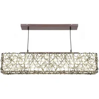 Lámpara Colgante Natural Rect 3L E27