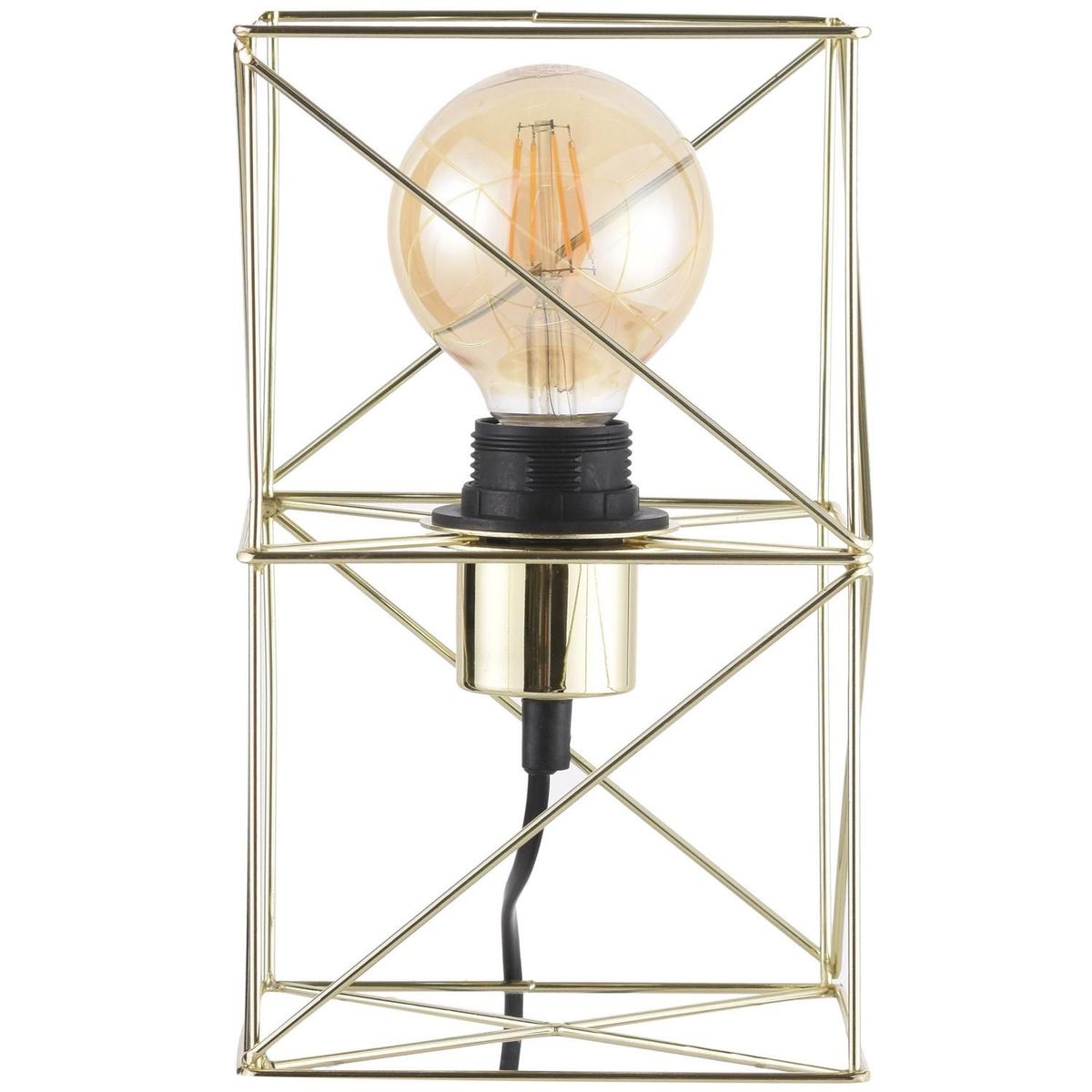 Just Home Collection - Lámpara de Mesa Bolaños Oro 40W E27