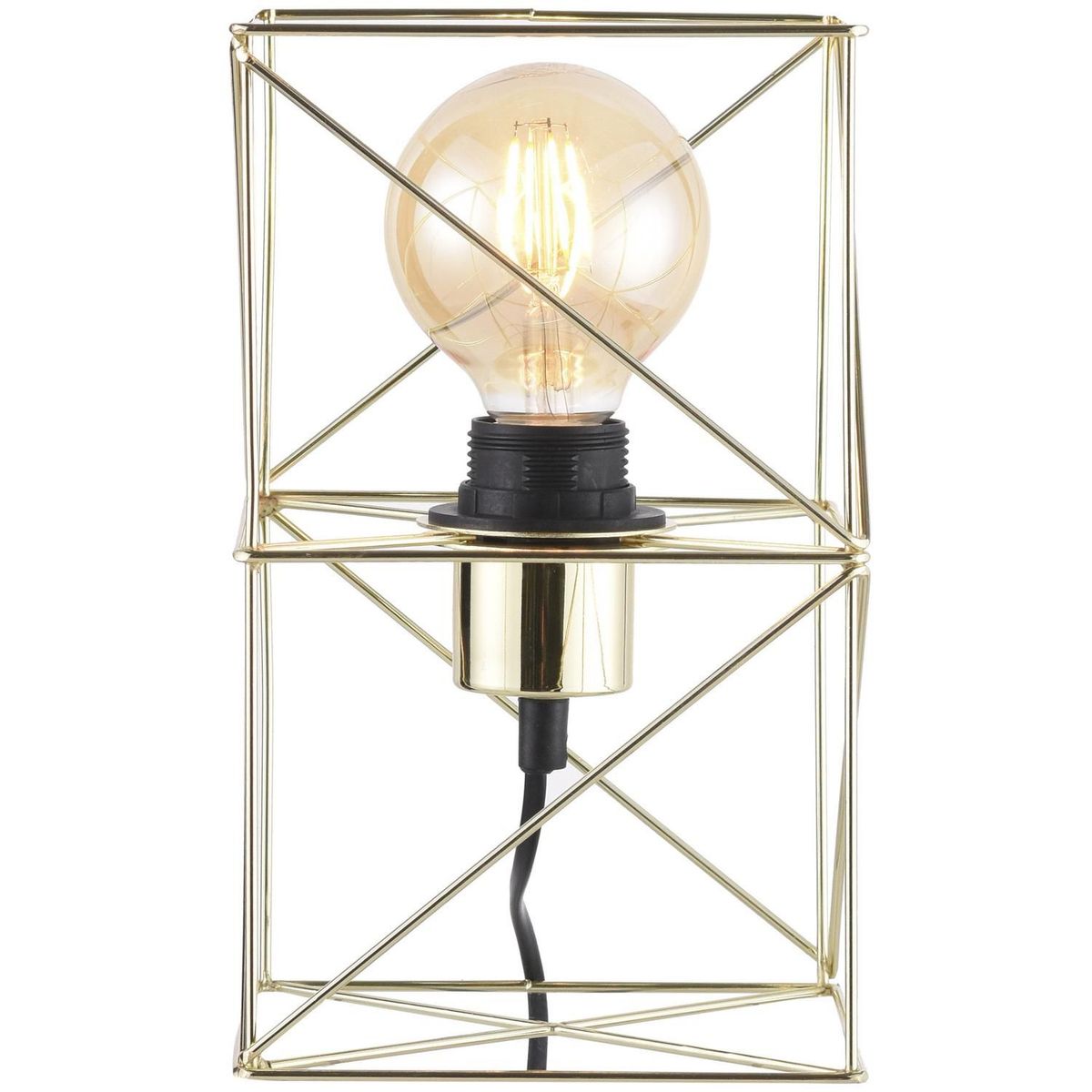Just Home Collection - Lámpara de Mesa Bolaños Oro 40W E27