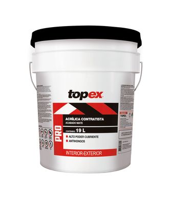 Pintura Topex Acrlica 19 L Blanca