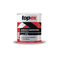 Pintura Topex acrílica 4 L blanca