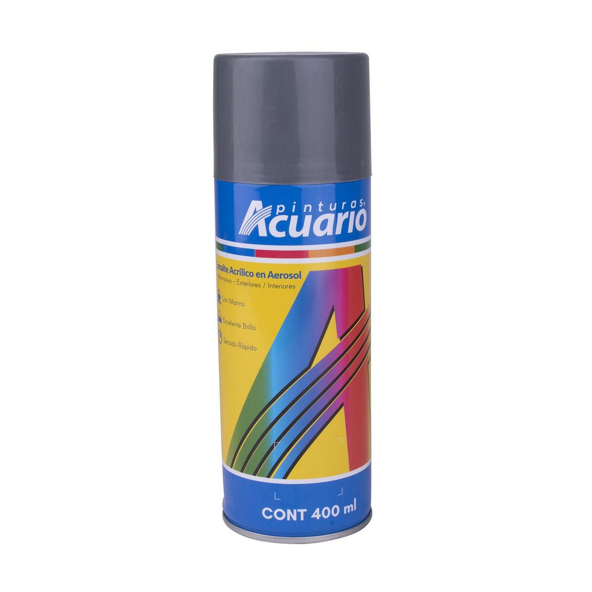 Aerosol gris acero 400 ml, marca Acuario - Foto 2