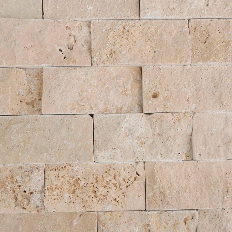 Sodimac - Mosaico Travert Split 4.8x10 cm