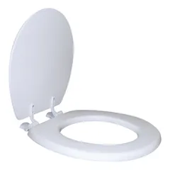 Asiento baño Acojinado liso blanco
