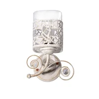 Arbotante Mazamitla 40W blanco 1luz E27 vidrio