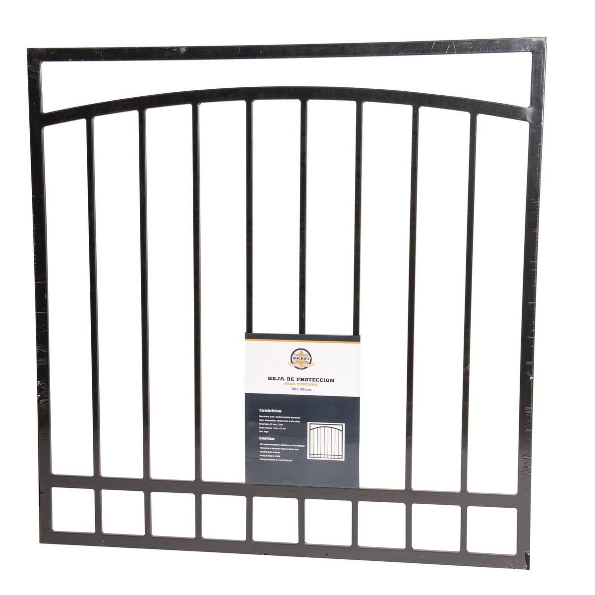 Sheriff - Ventana aluminio protector 100 x 100 cm