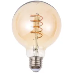 Foco led filamento 4W G95 cálida E27 260lm