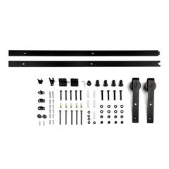 Kit corredera para puerta negro