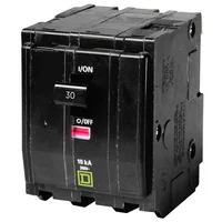 Interruptor QO 3 polos 30a con ventana