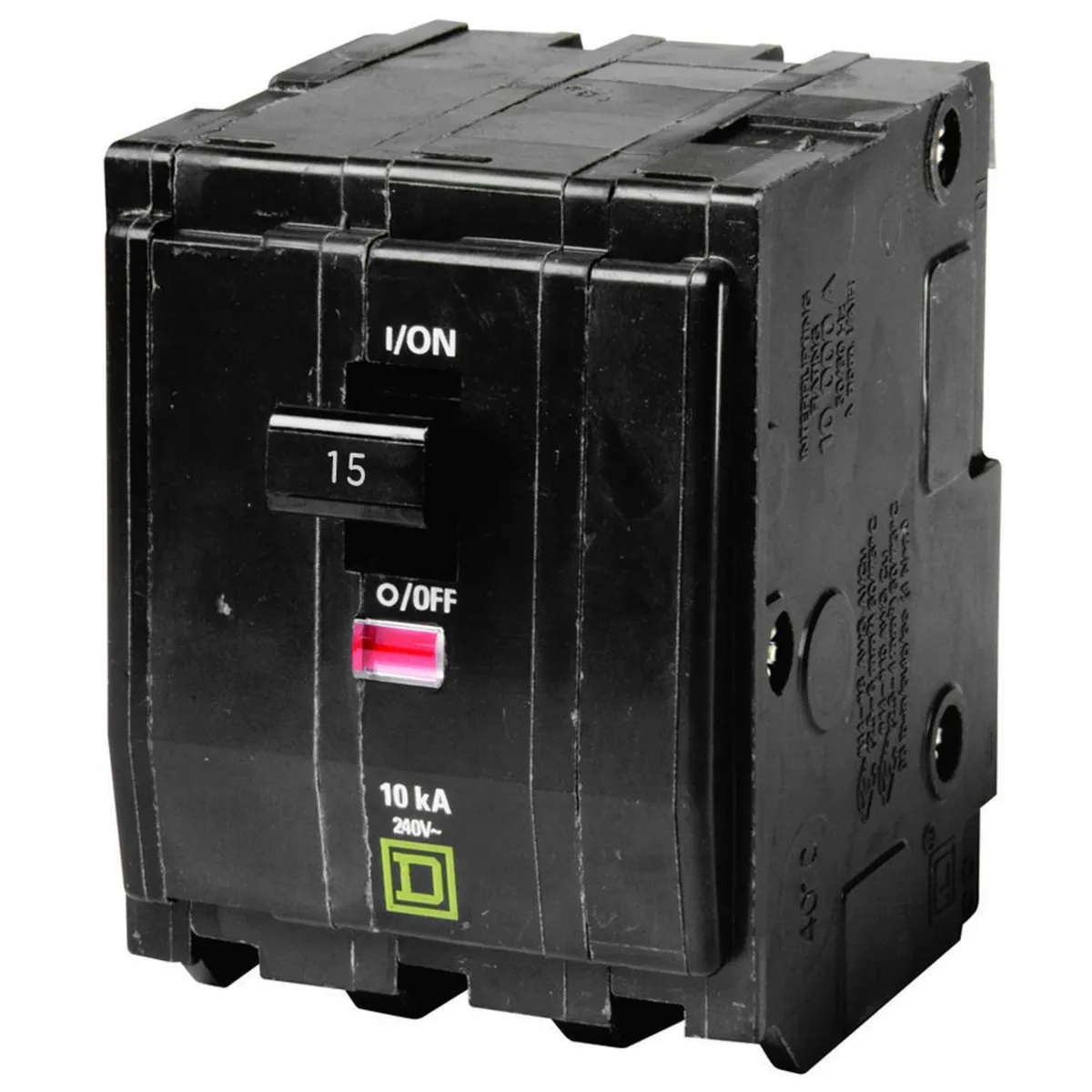 Interruptor QO 3 polos 15a con ventana, marca Schneider Electric - Foto Principal