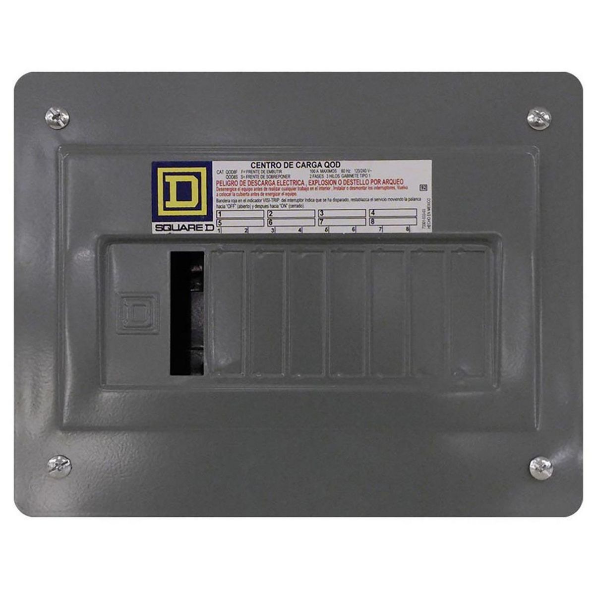 Schneider Electric - Centro de carga 8p 100A de empotrar