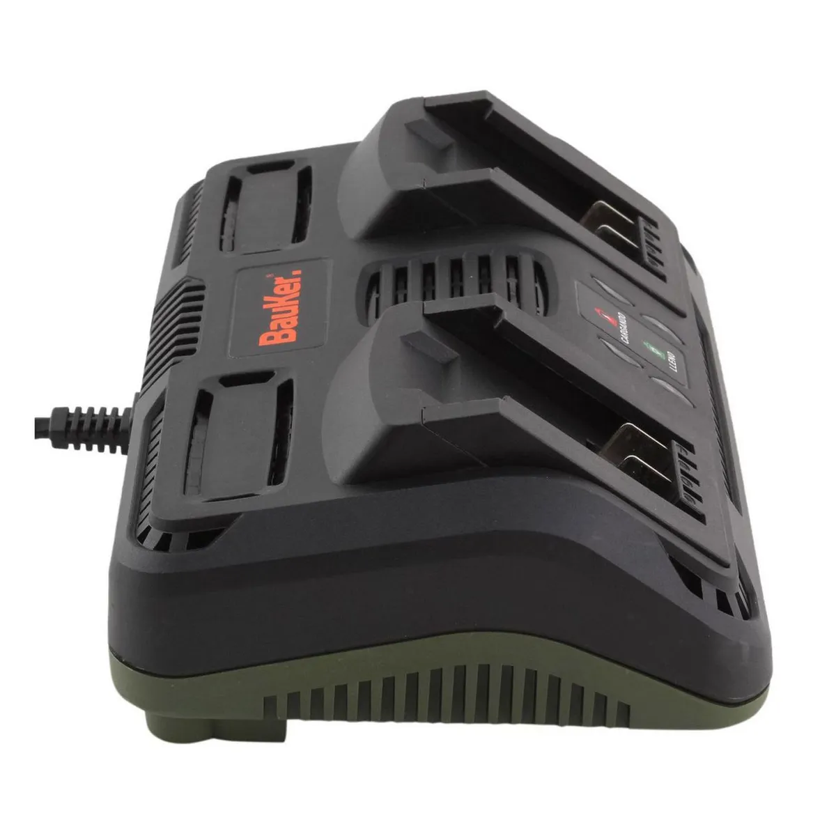  - Cargador Para 2 Baterías 18V Bauker