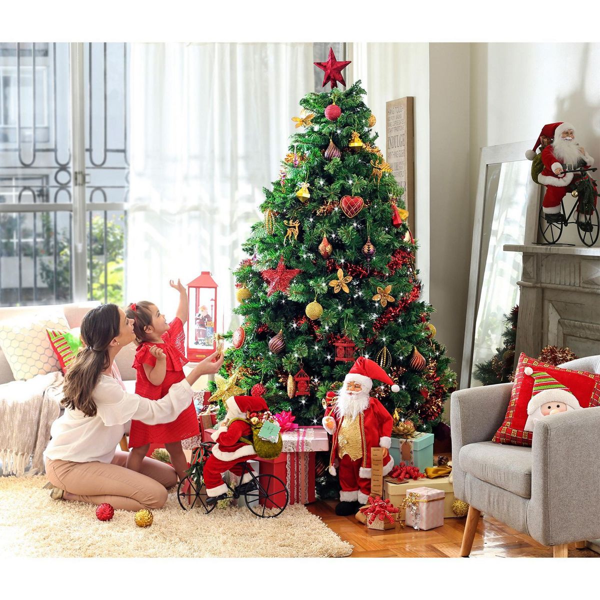Dear Santa - Árbol de Navidad sin luces 210 cm Bavaria