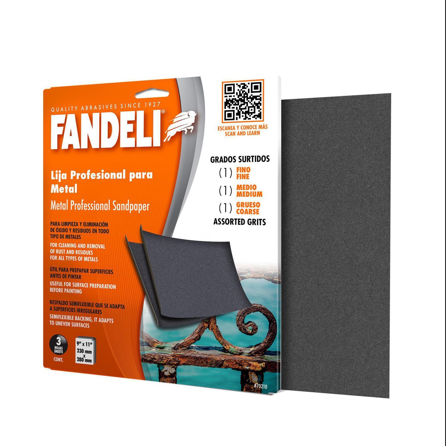 Fandeli - Kit hoja para metal 3 piezas