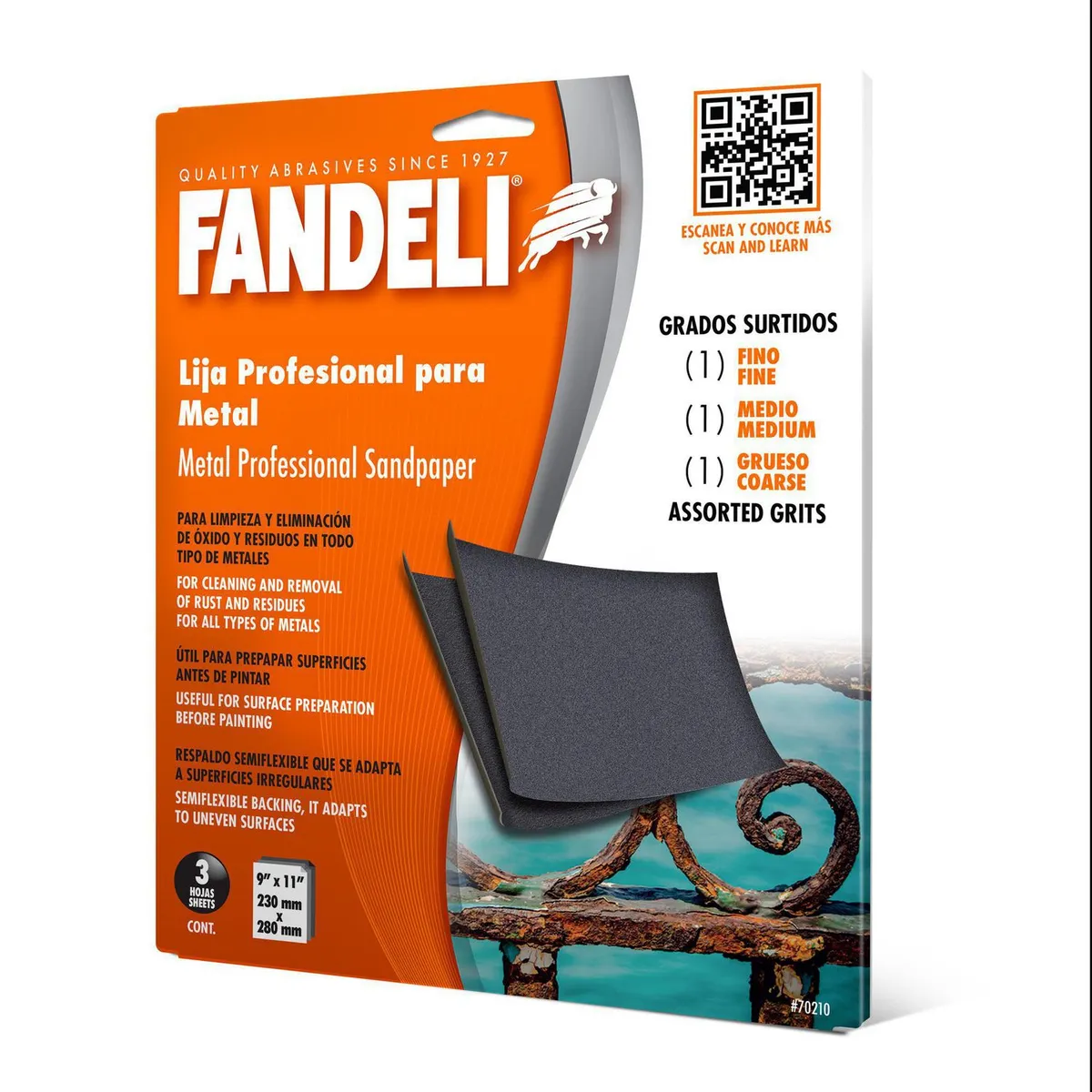 Fandeli - Kit hoja para metal 3 piezas