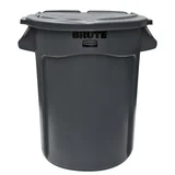 Bote de Basura Plástico con Tapa de 120L Gris