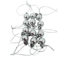 Esferas Plástico. 2 cm Plata 24p
