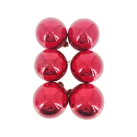 Set de esferas 12 piezas 6 cm de plástico