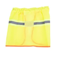 Cubrenuca para Casco Amarillo con Reflejante Gris 2"