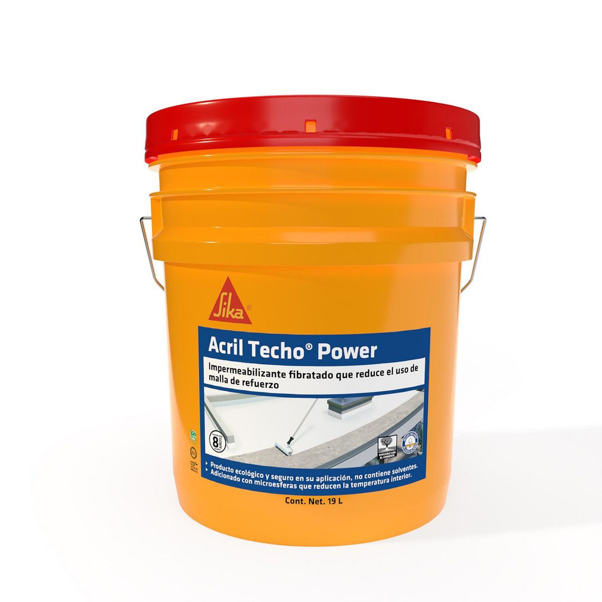 Impermeabilizante Acrílico Sika - 8 Años de 19 litros - Blanco, marca Sika - Foto Principal