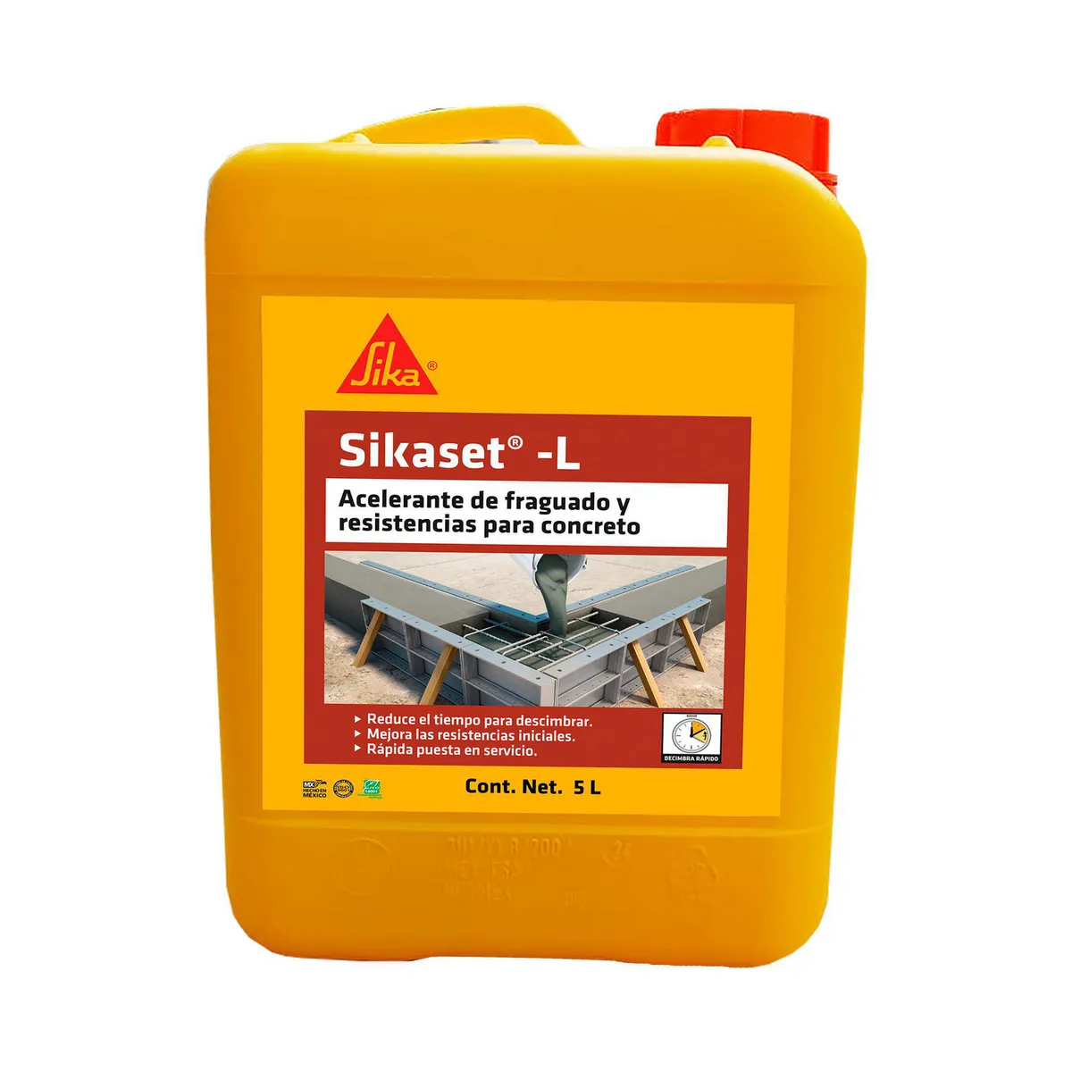 Sika - Aditivo acelerante de Fraguado de Concreto Sika - 5 litros