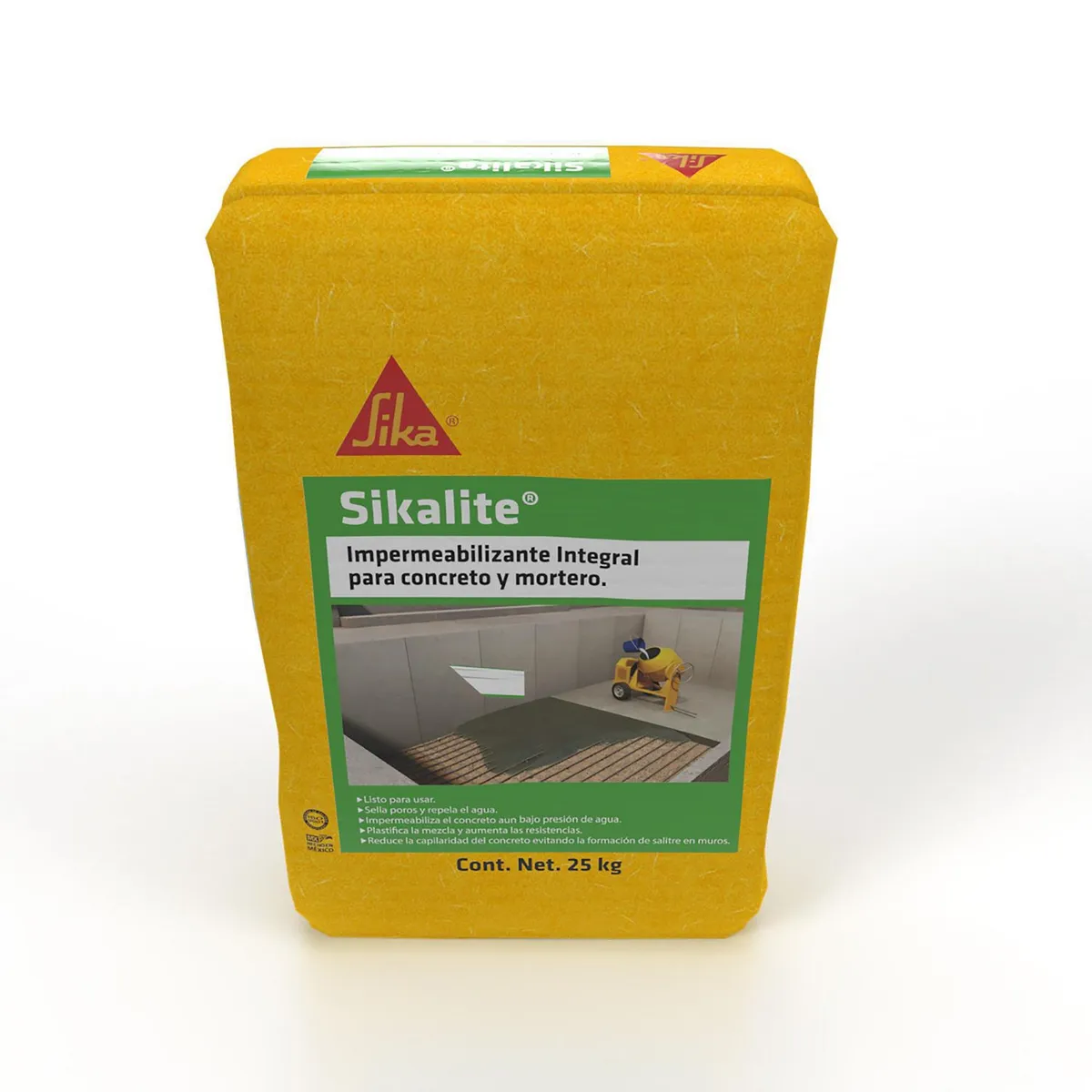 Impermeabilizante p/concreto y mortero 25 kg, marca Sika - Foto Principal