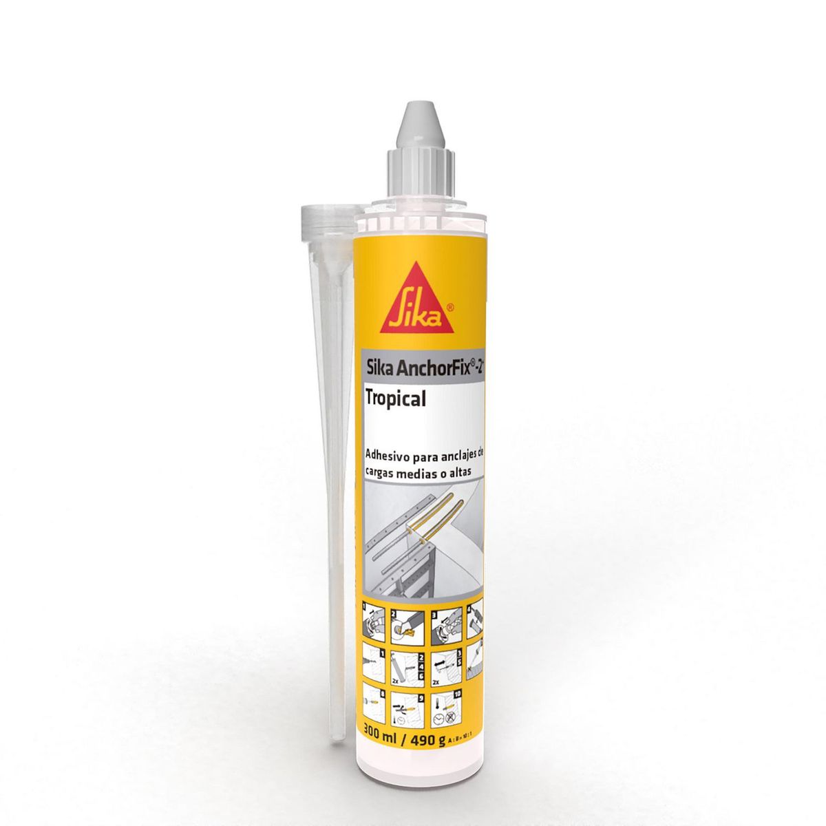 Sika - Adhesivo para anclaje de Cargas Medias a Altas Sika - 490g