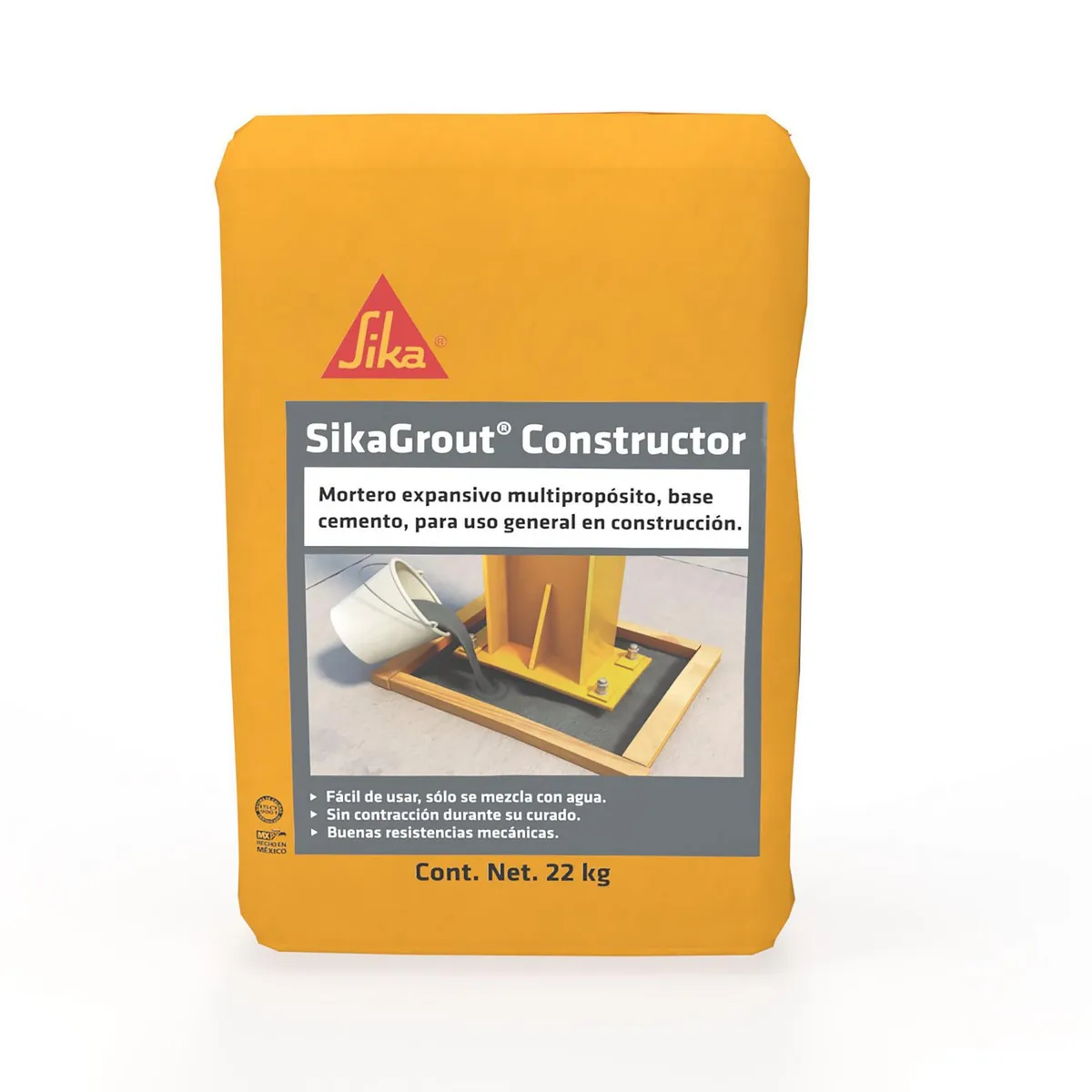 Mortero Constructor Expansivo Multipropósito Sika - 22kg, marca Sika - Foto Principal