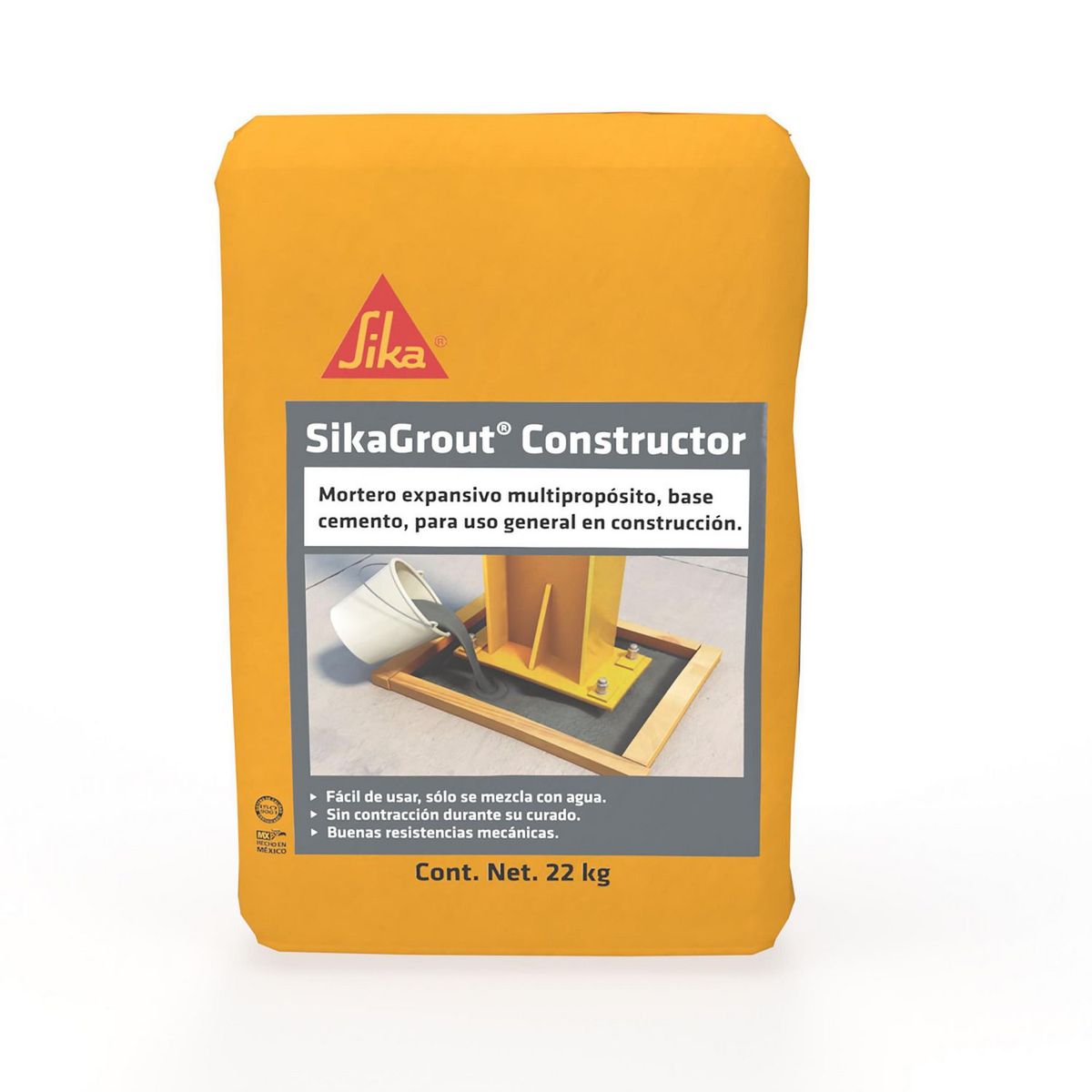Mortero Constructor Expansivo Multipropósito Sika - 22kg, marca Sika - Foto Principal