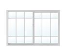 Ventana aluminio con protector 60 x 40 cm