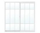 Ventana aluminio con protector 120 x 120 cm