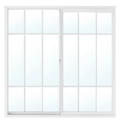 Ventana aluminio con protector 100 x 100 cm