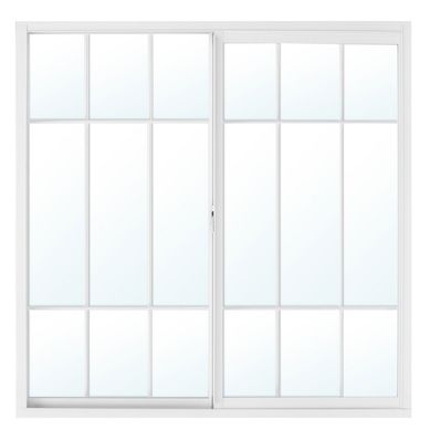 Ventana aluminio con protector 90 x 90 cm
