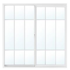 Ventana aluminio con protector 90 x 90 cm