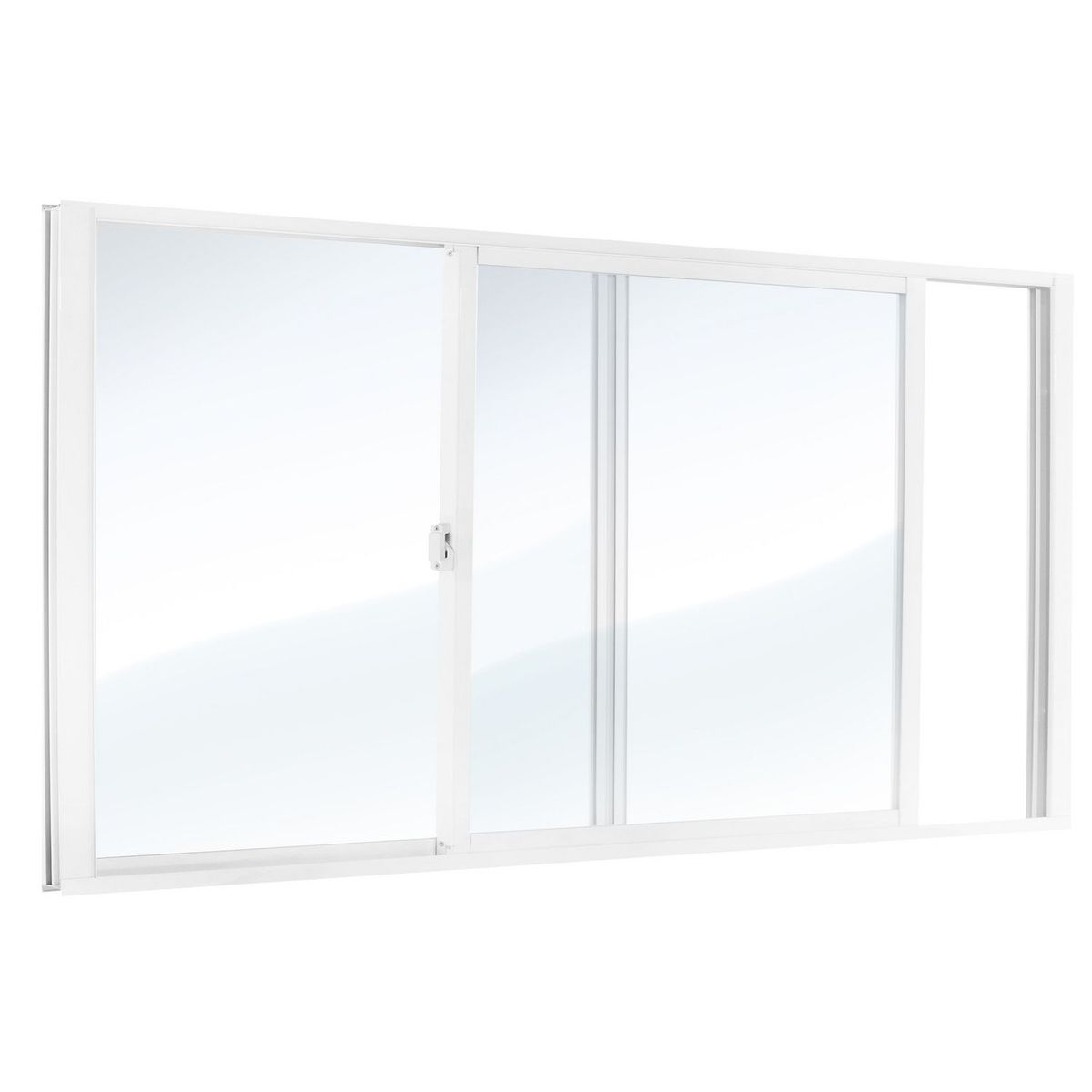 Ventana aluminio blanco 90 x 60 cm, marca Multimarca - Foto 2