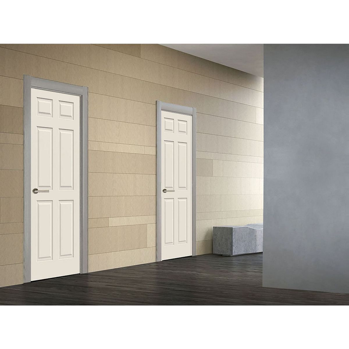 Mimsa - Puerta Tambor Andina 6 Páneles 80 x 213cm Blanco