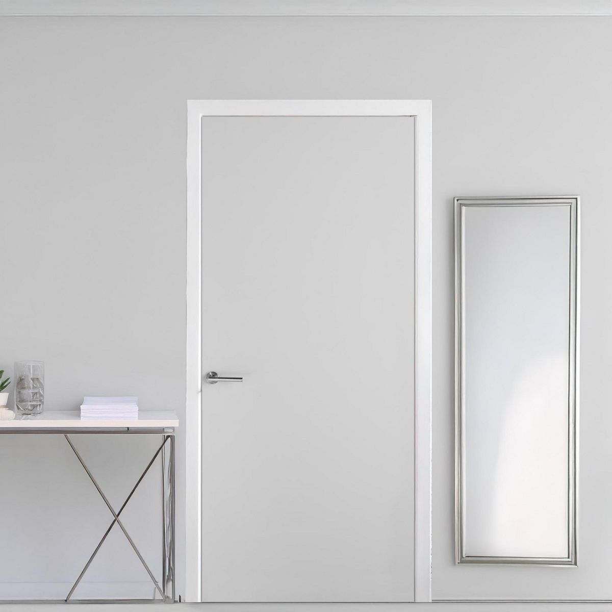 Puerta acero mixta 6 PNL 90 x 213 cm, marca Multimarca - Foto 2
