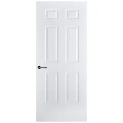 Puerta acero mixta 6 PNL 80 x 213 cm